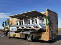 Véhicule lanceur de drones robuste sur châssis SINOTRUK, centre de commandement mobile pour les secours d'urgence