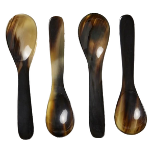 ช้อนสำหรับของขวัญอาหารปลอดภัยช้อนเขาวัวสำหรับใช้ในชีวิตประจำวันช้อนชารูปควายและวัวฮอร์นพร้อมรูปแบบที่เป็นเอกลักษณ์โดย fwe - Product Image 1