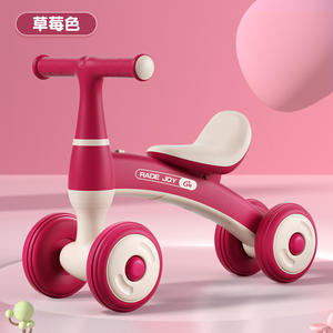 Bicicleta de Equilibrio de Cuatro Ruedas Hake Jxk para Niños, Marco de Plástico de 12 Pulgadas, para Niños Pequeños de 1 a 3 Años - Product Image 2