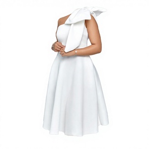 3XL Fall Clothing Sexy A-Line Beading Candy Color Dress Slit Solid Party Night Club Sleeveless Turtleneck Empire Waist Plus Size - Product Image 2