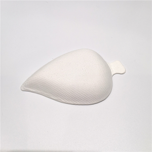 Plateau à Dessert jetable de canne à sucre de haute qualité, plateau à Dessert de Bagasse Compostable assiettes biodégradables en forme de feuille - Product Image 5