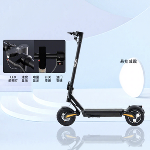 HEZZO F6 Trottinette Électrique Numérique Étanche en Alliage d'Aluminium 10 pouces 60V 3200W Moteurs Doubles Pliable 60-70km 23Ah Hydraulique - Product Image 1