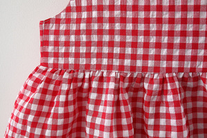 Vestido de Verano para Bebés al por Mayor, Ropa para Niñas, Vestidos con Volantes de Hada y Lazo Rojo de Proveedor Chino - Product Image 6