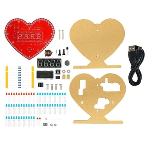 Kit de pratique de soudure DIY en forme de cœur OKYN-G2007 pour l'éducation STEM et les passionnés d'électronique - Product Image 2