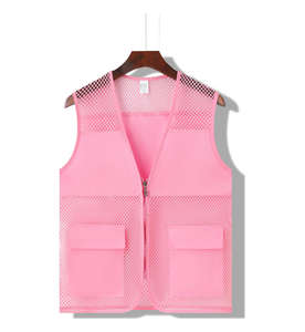 All'ingrosso logo personalizzato caldo per esterni Multi tasca in poliestere cotone pesca fotografia gilet giacca giornalista - Product Image 3