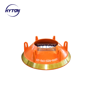 Mn18Cr2 Manganes Kleidungsfutter Mantel konkav Schüsselfutter 02-540-528-8000 Terex Cedarapids Eljay RC54 RC Serie Kegelzerkleinerer - Product Image 1