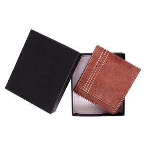 Wholesale Unisex Simple Style Genuine Leather Wallet Open RFID Long Length <b>Money</b> Card Holder Hot Sale Canvas Lining <b>Coin</b> Pocket - Product Image 2