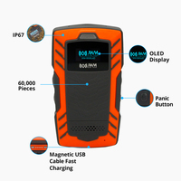 JWM 4G Impermeable Guardia Tour Monitoreo Dispositivos Watchman Sistema de Reloj Software para Patrulla de Seguridad Guardia de Seguridad Seguimiento