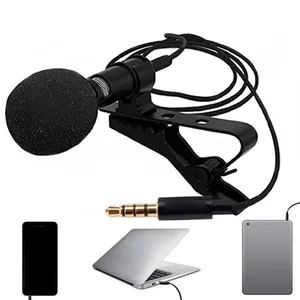 Высококачественный Мини конденсаторный микрофон с креплением на лацкане микрофон для компьютера/мобильного телефона/ipad
