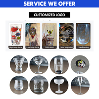 Vente en gros de verres à vin sans pied Teku Crystal 12oz bière artisanale soufflée à la main tulipe pour whisky logo personnalisé verre sans pied à vin