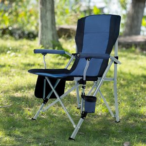 Fábrica al por mayor al aire libre portátil plegable Silla de camping Silla de playa con portavasos bolsa de almacenamiento para senderismo pesca viajes - Product Image 2