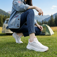 Chaussures de sport neutres, chaussures de course ODM luxueuses de haute qualité, chaussures en maille respirantes à la mode et décontractées