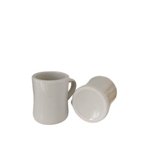 Mug à café en grès blanc cassé, tasse individuelle, couleur unie, personnalisable, cadeau personnel - Product Image 5