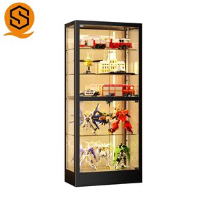 <span class=keywords><strong>Comptoir</strong></span> en verre de luxe multi-niveaux, gain de place, avec éclairage LED <span class=keywords><strong>d</strong></span>écoratif, en verre trempé pour la maison - Product Image 6