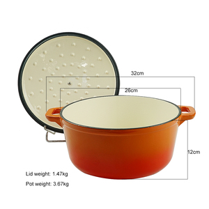 Đồ Nấu Nướng Thương Hiệu Chuihua ODM Nồi Và Chảo <span class=keywords><strong>Cookware</strong></span> Đặt Nấu Ăn Sứ Men Đồ Nấu Nướng Gang Hà Lan Lò Casserole Món Ăn - Product Image 4