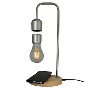 Personalizzare la luce della lampada da tavolo galleggiante in legno t elettromagnetica levitatin per la promozione e decorativo