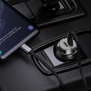 65W Mini tipo C PD 65W QC3.0 30W accesorios de coche cargador de puertos duales 45W cargador de coche de carga rápida un mango <span class=keywords><strong>para</strong></span> tirar de un anillo - Product Image 4