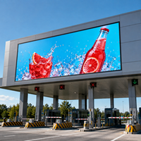Écran LED extérieur fixe HD étanche P10, écran publicitaire LED, signalisation numérique pour affichage publicitaire en station-service