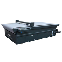 Plotter de corte digital de cama plana con alimentación automática para patrones de calzado, prendas de vestir, señales de tráfico, ropa y bolsos
