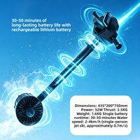 Pré-vente Stock usine Jet ski gonflable électrique à hélice pour parents et enfants, pour l'extérieur, avec batterie au lithium, en PVC flottant léger