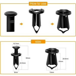 35Pcs <b>Car</b> Engine Skirt Mudguard <b>Clips</b> For Nissan Infiniti Fasteners Repair Replacement Parts - Product Image 2