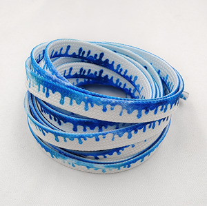Cordones de Zapatos Personalizados con Sublimación, Cordones Planos Impresos a Color, Cordones con Diseño de Goteo - Product Image 1