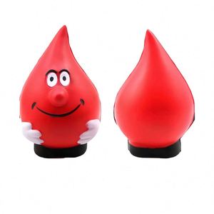 Pu Foam Anti Shaped Custom Logo Promotional Gifts Relieve <b>Ball</b> Stress Water Drop in Stock - Product Image 1