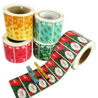 Etiquetas Adhesivas de Papel Impresas Personalizadas para Botellas, Atomizadores, Diseño de Dibujos Animados o Frutas, Rollo de Etiquetas Impermeables