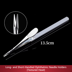 ที่จับเข็มแบบด้ามสั้นและด้ามยาว ที่จับเข็มสำหรับผ่าตัดเปลือกตาแบบจุลศัลยกรรม สำหรับศัลยกรรมจักษุ ศัลยกรรมความงาม และศัลยกรรมเสริมความงาม - Product Image 2