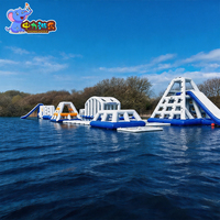 Parc aquatique gonflable de qualité commerciale, directement de l'usine, en PVC de 0,9 mm, parc aquatique géant flottant, parcours d'obstacles pour la mer et le lac