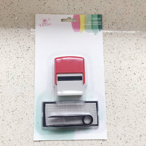 Tampons d'affaires personnalisés pour <span class=keywords><strong>Textile</strong></span>, tampons en caoutchouc auto-encreurs pour bricolage - Product Image 6