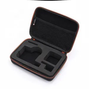 black color nylon fabric surface storage tools practice molded eva case with foam insert and rubber zipper