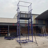 Plateforme élévatrice électrique pliable portable de haute qualité 2m 12m 300kg 500kg, entraînée par câble en acier, pour l'entretien domestique