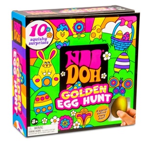 NeeDoh Golden Egg Hunt Squishy Surprise Blind Box Toy, Paquete <span class=keywords><strong>de</strong></span> 10 Juguetes Sensoriales Antiestrés <span class=keywords><strong>de</strong></span> Pascua para Niños, <span class=keywords><strong>Bolas</strong></span> Blandas para Apretar - Product Image 1