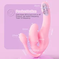 Yapay penis vibratör Anal Plug masaj üzerinde askısız kayış 3 in 1 vibratör g-spot kadın çift için klitoris seks oyuncak teşvik %