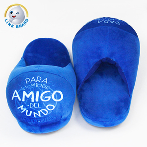 Pantofole Invernali Comode <span class=keywords><strong>in</strong></span> Peluche <span class=keywords><strong>Blu</strong></span> con Alfabeto, Marca Link, per <span class=keywords><strong>Casa</strong></span> e Interni - Product Image 5