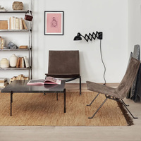 Table basse carrée en marbre minimaliste italienne avec base en acier inoxydable pour la décoration du salon
