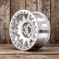 Jantes forgées Viorock Deep Dish Beadlock, finition brossée et polie, pour camions tout-terrain, 16-18 pouces, 8x170, pour Jeep, Ford, Toyota, Chevrolet, GMC