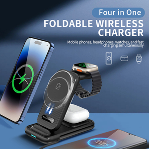 Nouveau <span class=keywords><strong>chargeur</strong></span> <span class=keywords><strong>sans</strong></span> <span class=keywords><strong>fil</strong></span> multifonctionnel 4-en-1 15W, aspiration pliable, support de charge rapide et rapide - Product Image 5