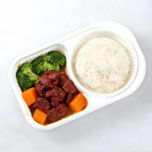Repas instantané portable, bœuf au poivre noir, riz micro-ondable, repas prêt à <span class=keywords><strong>manger</strong></span>, emballage personnalisé de marque - Product Image 4