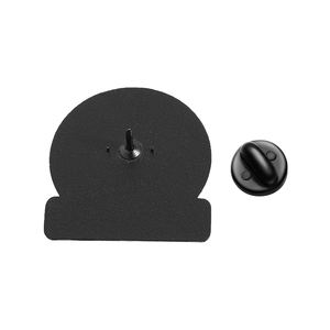 Gatto nero carino pennello smalto Pin strega gatto con coltello di Halloween divertente animale spilla risvolto distintivo gioielli regalo amici all'ingrosso - Product Image 5