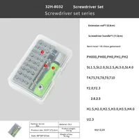 Tournevis manuel multifonctionnel 32 en 1 avec embouts, kit d'outils de démontage pour téléphone portable et ordinateur avec étui de rangement