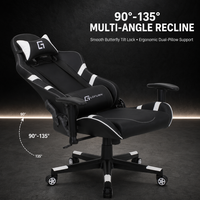 Chaise de jeu ergonomique à dossier haut, OEM ODM personnalisée, accoudoir 1D, inclinaison papillon, pivotante, chaise de bureau pour ordinateur