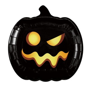 Halloween Pumpkin Shaped <b>Disposable</b> Paper <b>Plates</b> And Napkins Cartoon Style Party Supplies For Halloween Decorations - Product Image 3