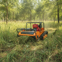 Mesin Pemotong Rumput Flail Bertenaga Bensin Versi Terbaru, Daya Tinggi, Tinggi Pemotongan 800mm 1000mm 1200mm, Bersertifikat CE
