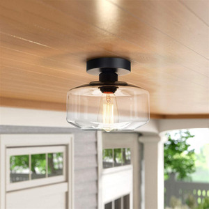 Luz de techo industrial de montaje semiempotrado, Bombilla <span class=keywords><strong>LED</strong></span> incluida, accesorio para pasillo, pasillo, <span class=keywords><strong>cocina</strong></span>, baño, dormitorio, pasarela - Product Image 4