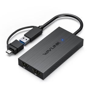 <span class=keywords><strong>Adaptador</strong></span> de Pantalla WAVLINK WL-UG6902H USB-A y USB-C / Tipo-C a Doble HD-MI 4K 60Hz - Product Image 2