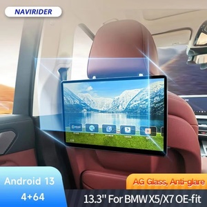 Moniteur d'Appuie-Tête de Voiture 13,3'' pour Sièges Arrière, Écran 2K pour BMW Série 5, Série 7, i5, i7, X5, X6, X7, Lecteur Multimédia Android - Product Image 1