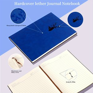 Cuaderno Escolar de Cuero A5 de Alta Calidad a Precio de Fábrica, 100 Hojas, Cuaderno de Ejercicios para Estudiantes, Libro de Minutas de Reuniones Corporativas - Product Image 2