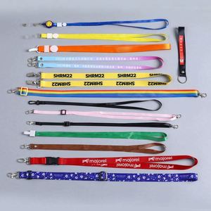 Factory Direct Sales <b>Polyester</b> <b>Lanyard</b> Badge Work Permit Exhibition Work Card Brand <b>Lanyard</b> Silk Screen Printing Heat Transfer - Product Image 3